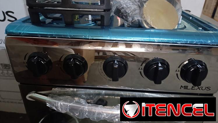Cocina de gas con Horno y 4 quemadores Milexus 20″ Platrada