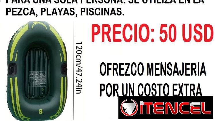 EL BUEN BOTE INFLABLE INDIVIDUAL. INCLUYE LA BOMBITA DE AIRE.