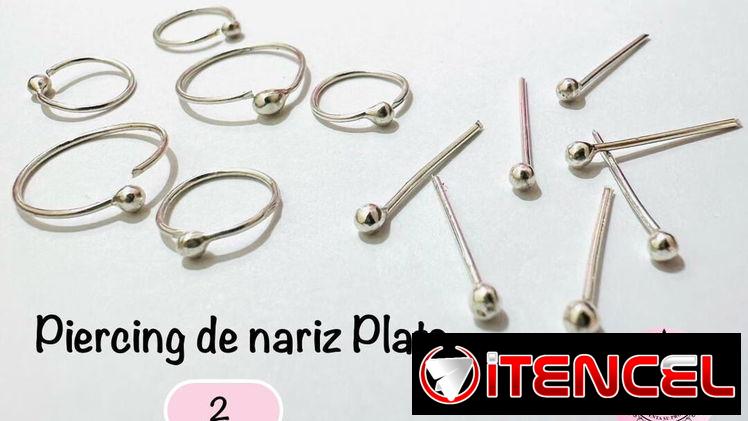 Oro y Plata. Piercings para nariz. LM joyería. Precios en cada foto. Mensajería disponible