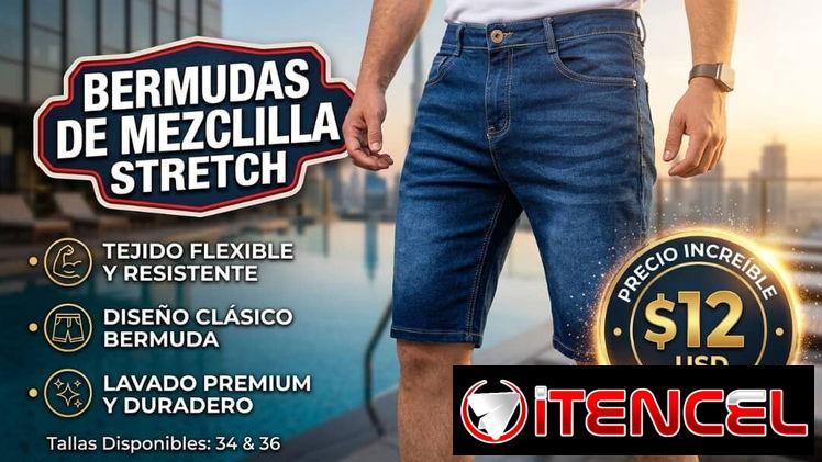 Bermuda de mezclilla