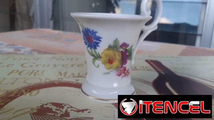 Tasa de Té Vintage de Porcelana de Weimar