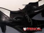 Zapatos Oxford negros de piel