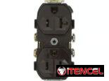Toma Tomacorriente Industrial 20A 125V NEMA 5-20R Alta Carga Seguridad Reforzada
