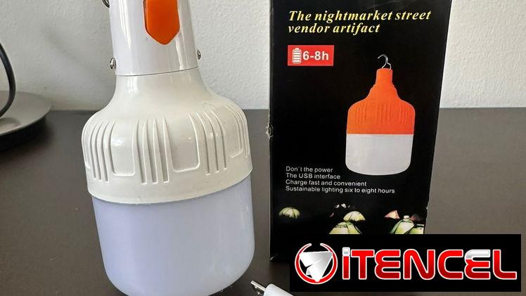 Bombillo recargable luz led