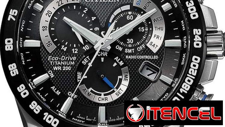 Reloj Citizen cronógrafo PCAT de lujo Eco-Drive Sport para hombre