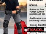 Patines con su equipo completo