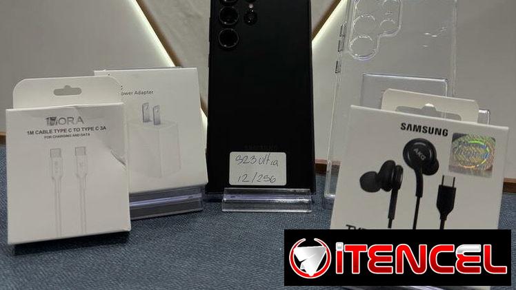 📌 S23 Ultra: 12/256 ⚫️ cargador carga rápida, mica, forro y audífonos regalo❌ Variedad de Modelos 🔥 Garantia 💯