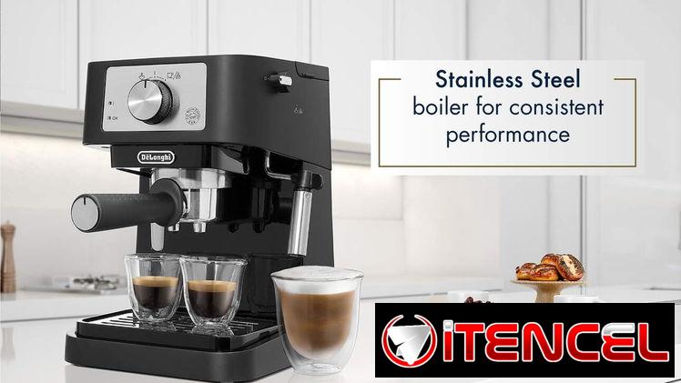 Cafetera Delonghi MOD. STILOSA doble disparo 15BAR 1100W C/ depósito de agua 1.1L y brazo espumante NUEVA Tf-> 59030040