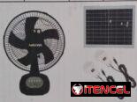 *Ventilador recargable con panel solar*