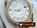 RELOJ CITIZEN ECODRIVE CRYSTAL (FE1147-79P) DE MUJER , 30MM EN ACERO INOXIDABLE DORADO , BISEL CON DIAMANTES  58049738