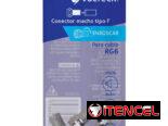 4 Conectores macho tipo “F” de enroscar. Para cable coaxial. Bolsa con 4 piezas