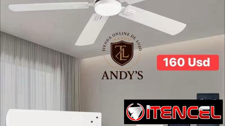 Ventiladores de techo con lámpara, reversibles 160usd🔺️