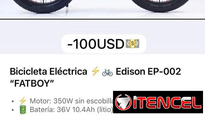 Bicicleta Electrica Edison EP-002 FATBOY