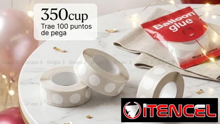 Cinta de carco y contacto, set de globos, set de cumple para niño- Niña, porta globos, números de globode diferente colo