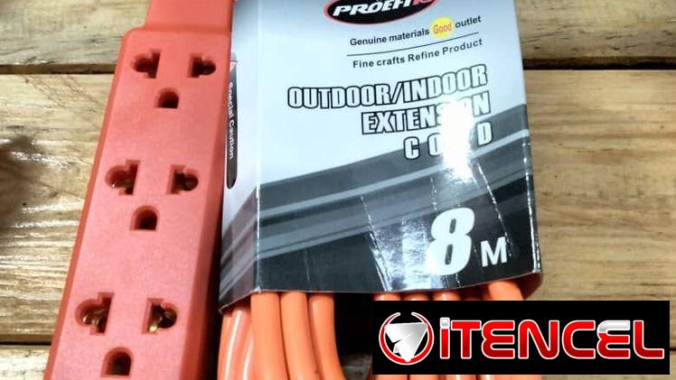 Extensión eléctrica PROEFIX de 8 m (110 y 220V)