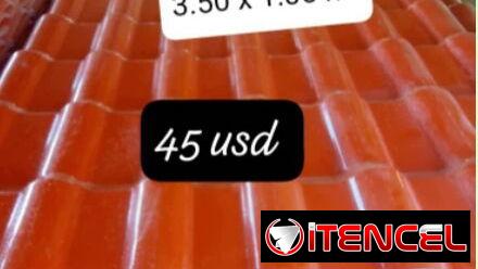 Tejas plásticas importadas PVC
