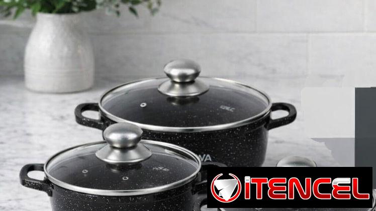 Juego de cazuelas de inducción marca MARWA en venta