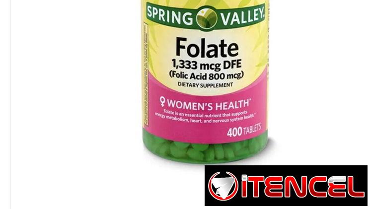Acido Fólico 800 mcg 400 tab 28 usd