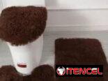 Set de alfombras para baño, peluditas