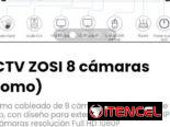 CCTV ZOSI 8 cámaras (Domo). Sistema 8 cámaras resolución Full HD 1080P. Para exteriores. Nuevo