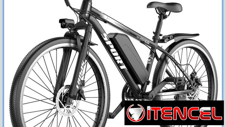 BICICLETA ELÉCTRICA GWEIT 26 NUEVA | 1500W PICO | HASTA 25 MPH | BATERÍA EXTRAÍBLE | NEGRA Al 53822315