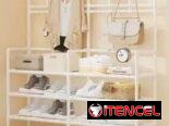 ORGANIZADOR DE ZAPATOS 4 NIVELES CON PERCHERO (cv)