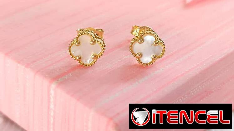 LM Joyeria. Aretes Van Cleef originales oro 10k.  Incluimos garantía. Precios en cada foto. Mensajería disponible.