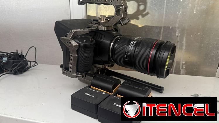 Black Magic 6k 2baterias canon con cargadores 1 SSD sólido 1tb Lente canon 24-105 Jaula tilta