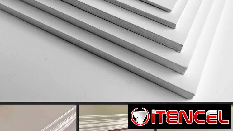 🔥 PLANCHAS PVC Blanco y Decorativo Negro. Perfectas para tus proyectos de construcción y carpintería.