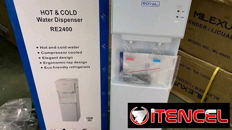 DISPENSADOR DE AGUA FRÍA Y CALIENTE. Incluye el botellon ROYAL