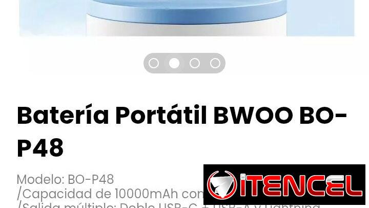 Batería Portátil BWOO BO-P48. Modelo: BO-P48