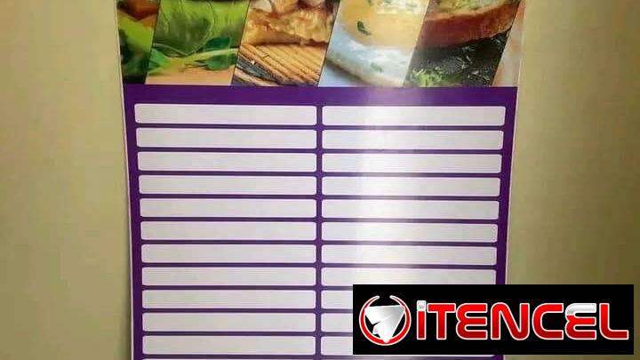 Pizarras para productos y precios / pizarras de pvc