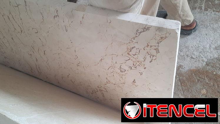 Planchas de mármol color crema 14mil la plancha y 10mil la.mano de obra por planchas