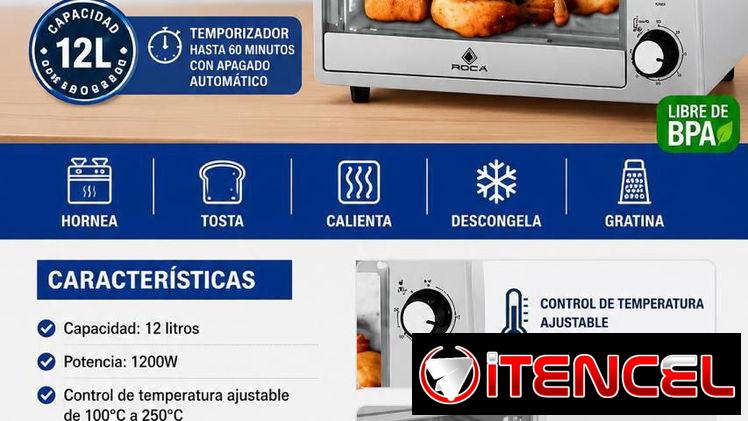 Horno eléctrico de 12 litros