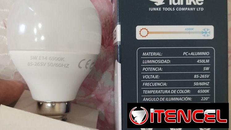 Bombillo Led de luz blanca de 5w socket pequeño E14