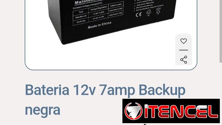 12 vol 7 amp baterías de baku