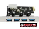 – Tarjeta de expansión pci-e a 4 usb3.0