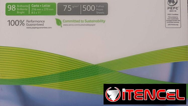 Paquete de 500 hojas tamaño carta