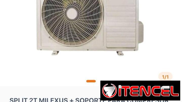 $$$ COMBO. ..SPLIT 2T MILEXUS +SOPORTE PARA COMPRESOR + PROTECTOR DE VOLTAJE 220V