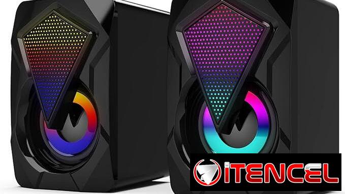 Altavoces para Computadora con Subwoofer, Luces RGB y Conexión USB | videojuegoshabana.com