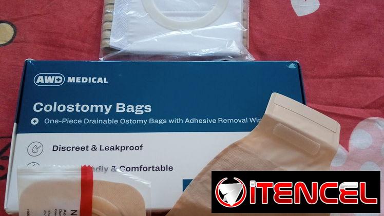 Faja con 23 bolsas colectoras y 3 discos para colostomía
