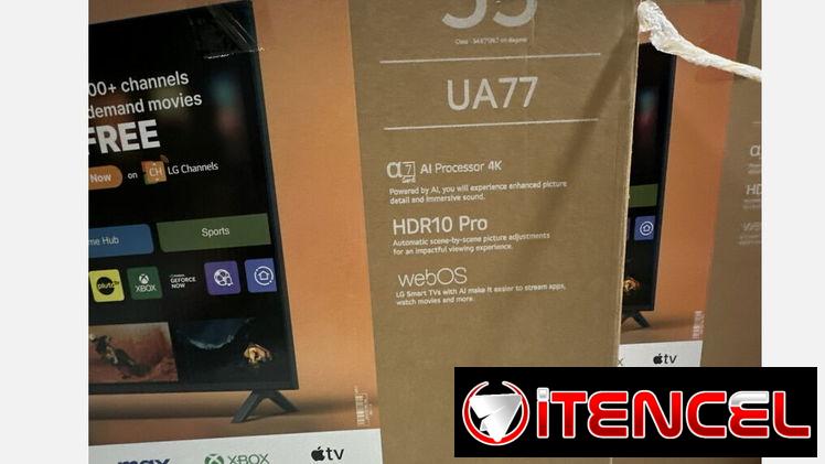 SMART TV LG 55 pulgadas UHD 4K modelo UA77 AI 2025 A7 precio $580 USD Mensajería Incluida Factura Garantía