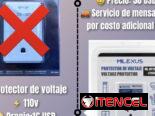 Extensión profesional y protector de voltajes 220v