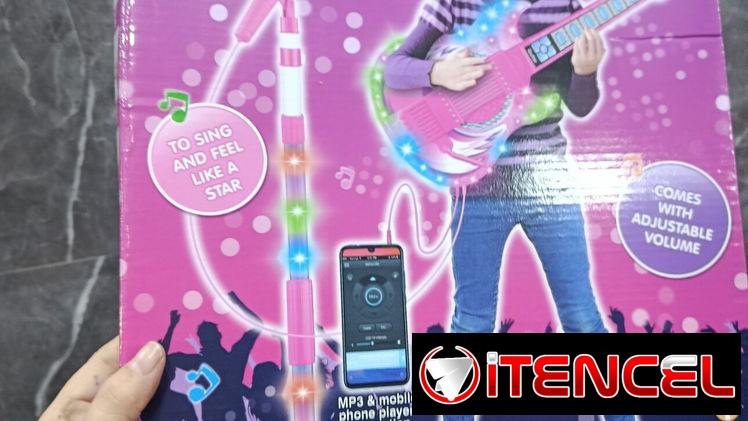 Micrófono y guitarra ideal para su regalo conectado x su teléfono no pierdas la oportunidad