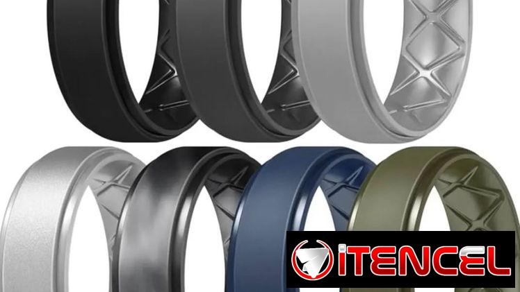 Anillos de silicona  talla 7, paquete de 7 anillos varios colores,