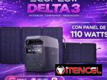 GENERADOR DE CORRIENTE PORTÁTIL CON PANEL SOLAR INCLUÍDO