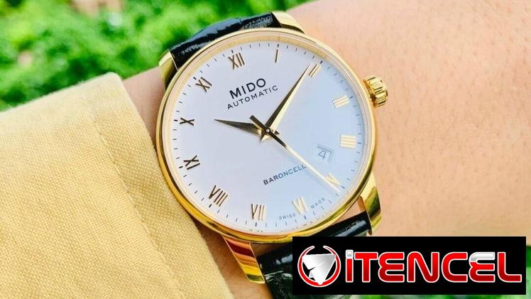 RELOJ DE LUJO SUIZO AUTOMATICO MARCA MIDO BARONCELLI 2 (M86003264) DE 38MM ,CRISTAL ZAFIRO ,MANILLA CUERO Y MÁS 58049738