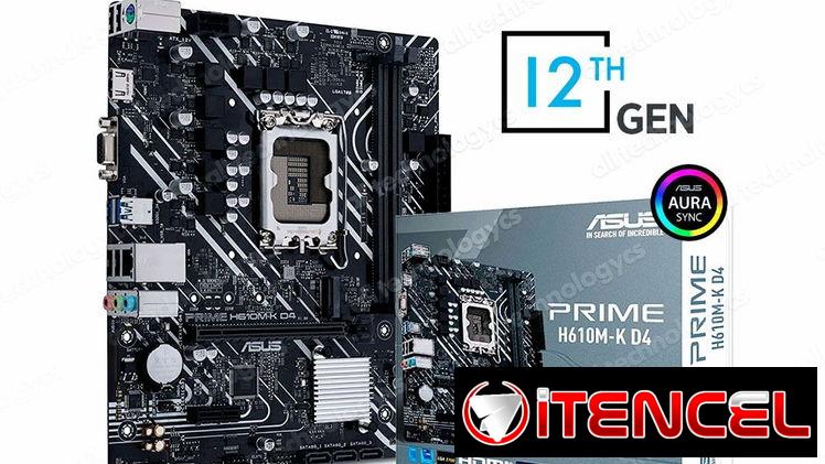 🎮⛩️Asus H610M-K D4 R2.0 mATX LGA1700 — 💲110 USD🎸
