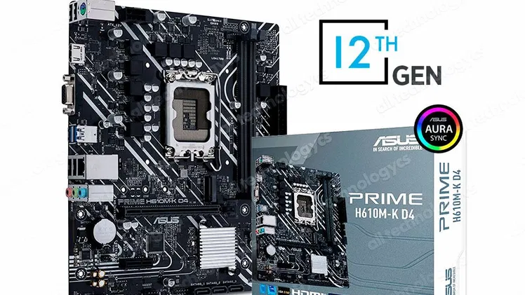 💿⭐Asus H610M-K D4 R2.0 mATX LGA1700 — 💲110 USD🧩