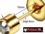 Aretes Antialérgicos exclusivos también se colocan con pistola de perforación